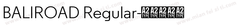 BALIROAD Regular字体转换